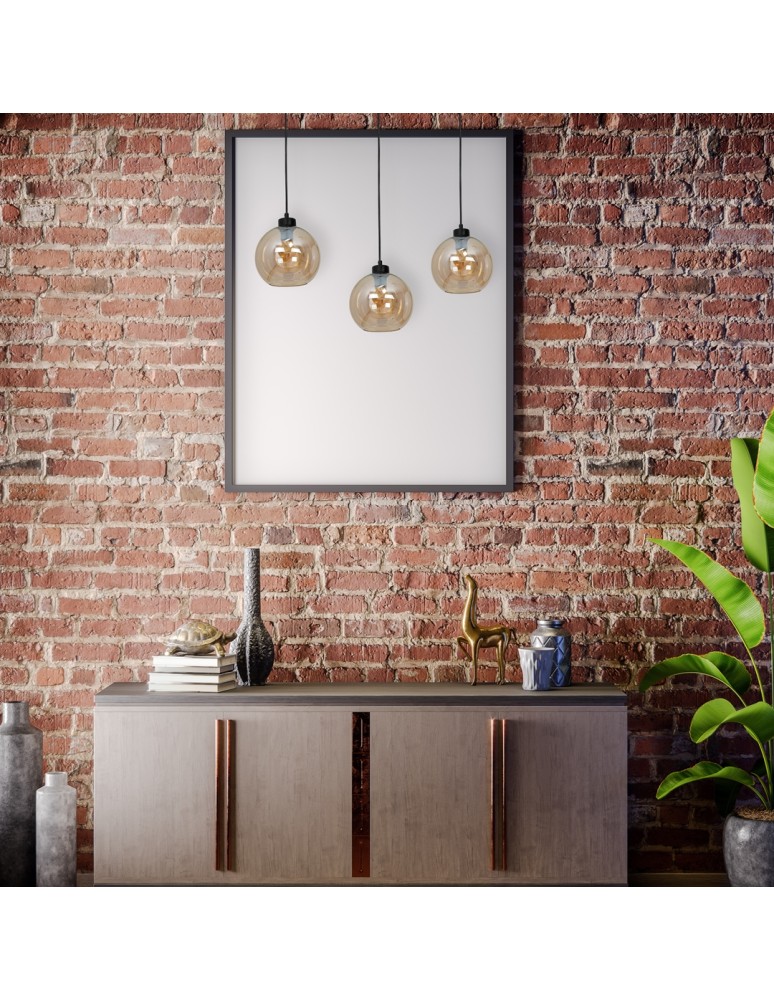 Milagro Lampa wisząca SOFIA AMBER 3xE27 MLP6581