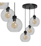 Pendant lamps - Milagro SOFIA CLEAR 3xE27 pendant lamp MLP6582 - product 1