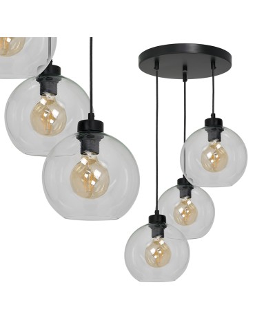 Milagro SOFIA CLEAR 3xE27 pendant lamp MLP6582