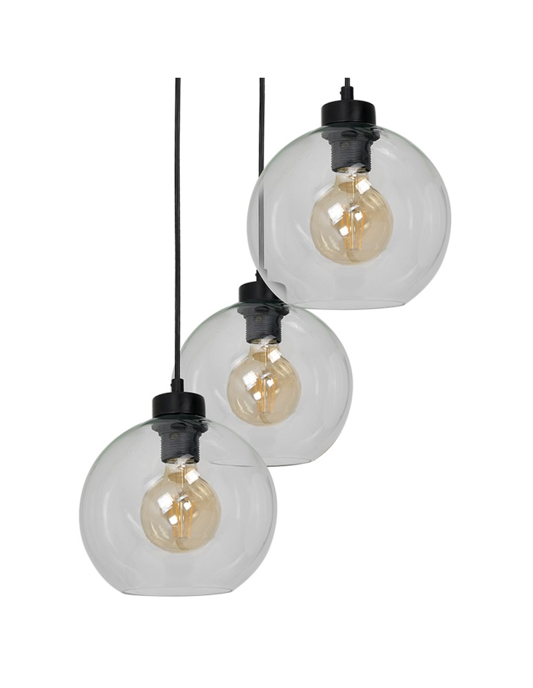 Pendant lamps - Milagro SOFIA CLEAR 3xE27 pendant lamp MLP6582 - product kolory-swiatla.pl 3