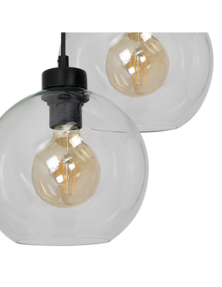 Pendant lamps - Milagro SOFIA CLEAR 3xE27 pendant lamp MLP6582 - product kolory-swiatla.pl 4