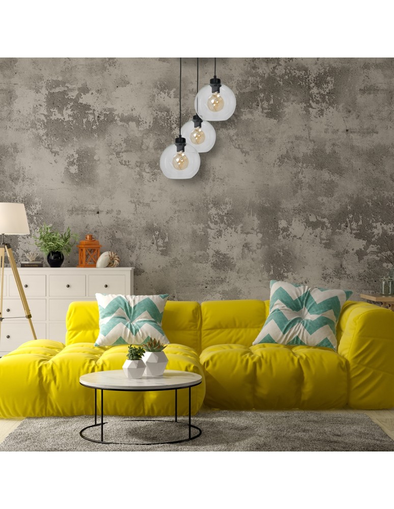 Pendant lamps - Milagro SOFIA CLEAR 3xE27 pendant lamp MLP6582 - product kolory-swiatla.pl 5