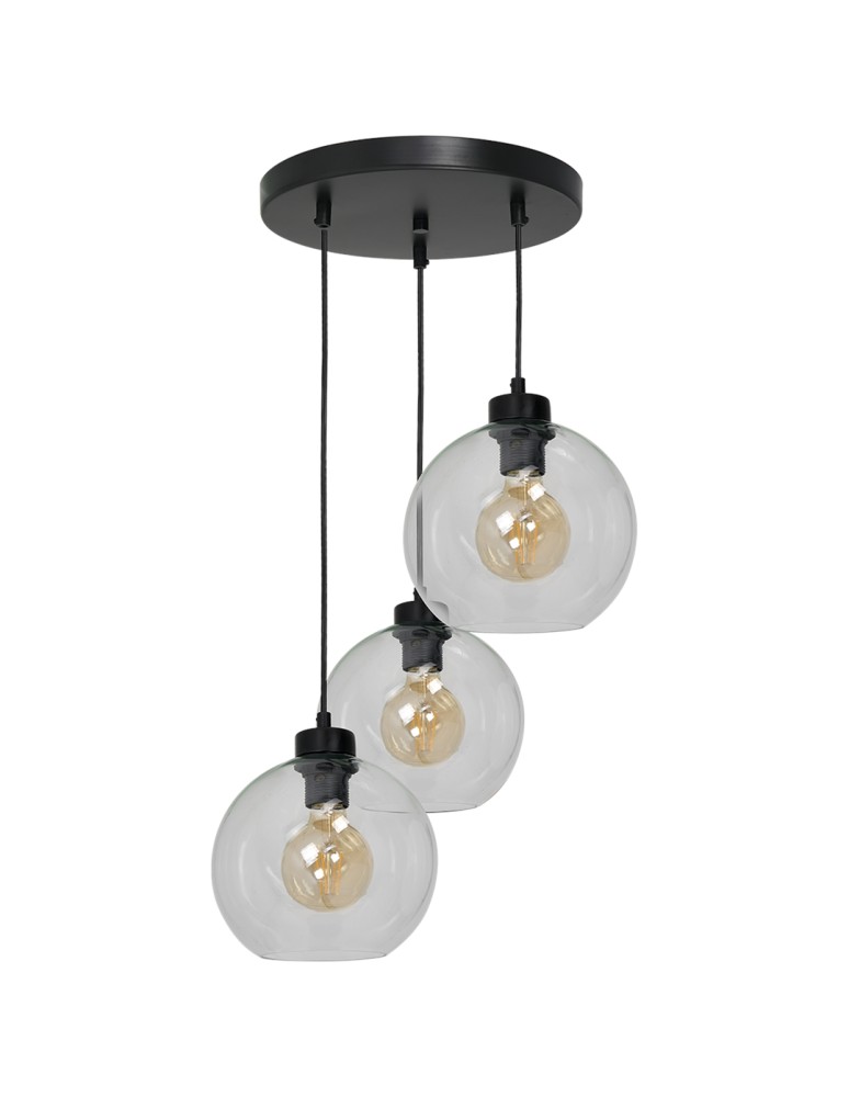 Pendant lamps - Milagro SOFIA CLEAR 3xE27 pendant lamp MLP6582 - product kolory-swiatla.pl 8
