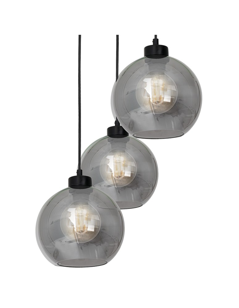Milagro Lampa wisząca SOFIA SMOKED 3xE27 MLP6583