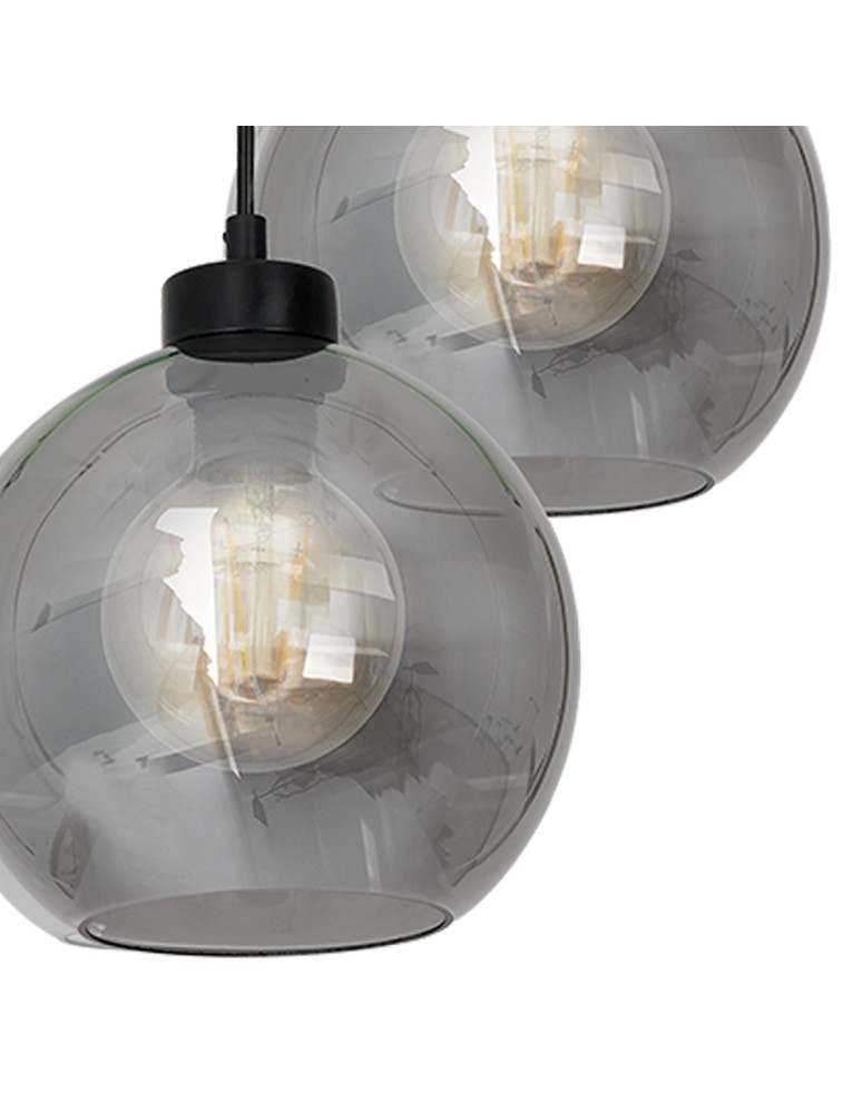 Milagro Lampa wisząca SOFIA SMOKED 3xE27 MLP6583