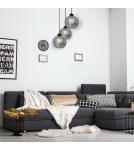 Milagro Lampa wisząca SOFIA SMOKED 3xE27 MLP6583