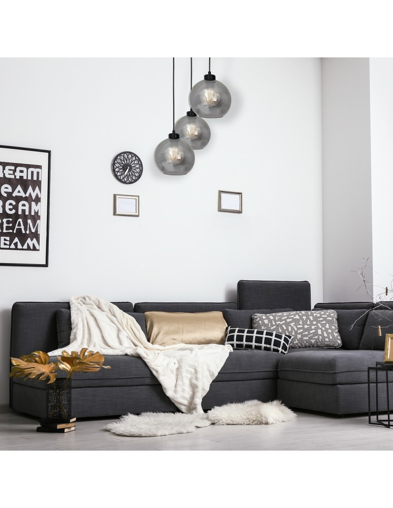 Milagro Lampa wisząca SOFIA SMOKED 3xE27 MLP6583