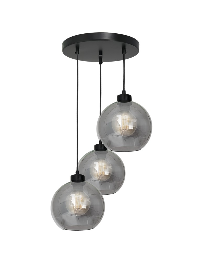Milagro Lampa wisząca SOFIA SMOKED 3xE27 MLP6583