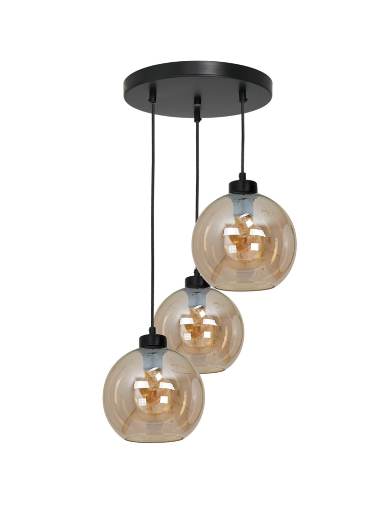 Milagro Lampa wisząca SOFIA AMBER 3xE27 MLP6584