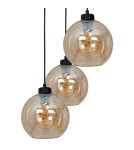 Pendant lamps - Milagro SOFIA AMBER 3xE27 pendant lamp MLP6584 - product 3