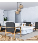 Pendant lamps - Milagro SOFIA AMBER 3xE27 pendant lamp MLP6584 - product 5