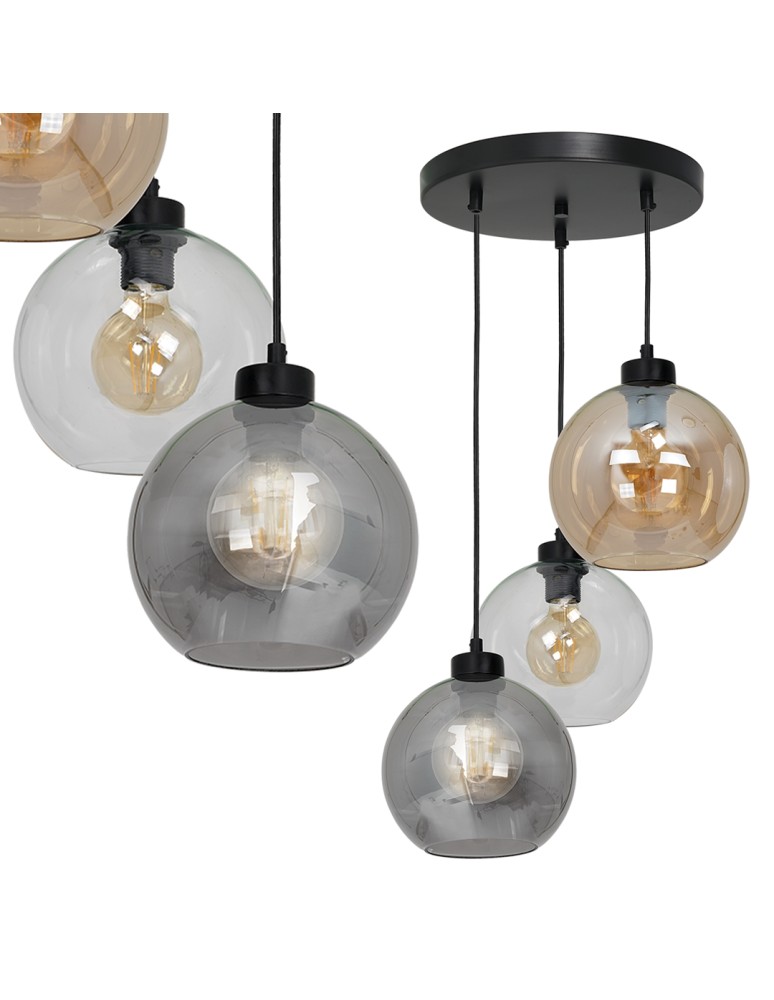 Pendant lamps - Milagro SOFIA MIX 3xE27 pendant lamp MLP6585 - product kolory-swiatla.pl 1