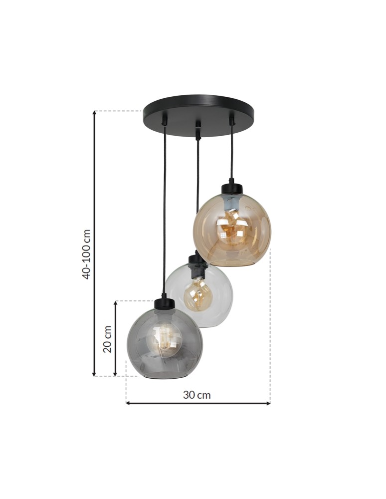 Milagro Lampa wisząca SOFIA MIX 3xE27 MLP6585