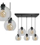 Pendant lamps - Milagro SOFIA CLEAR 5xE27 pendant lamp MLP65900 - product 1