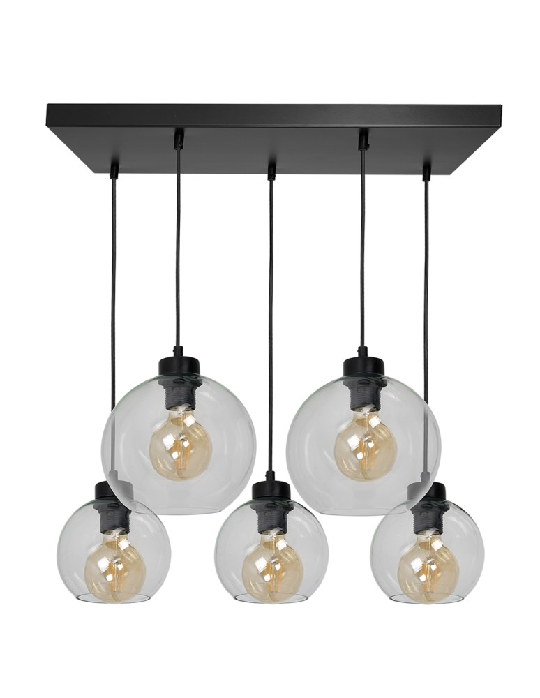 Pendant lamps - Milagro SOFIA CLEAR 5xE27 pendant lamp MLP65900 - product kolory-swiatla.pl 2