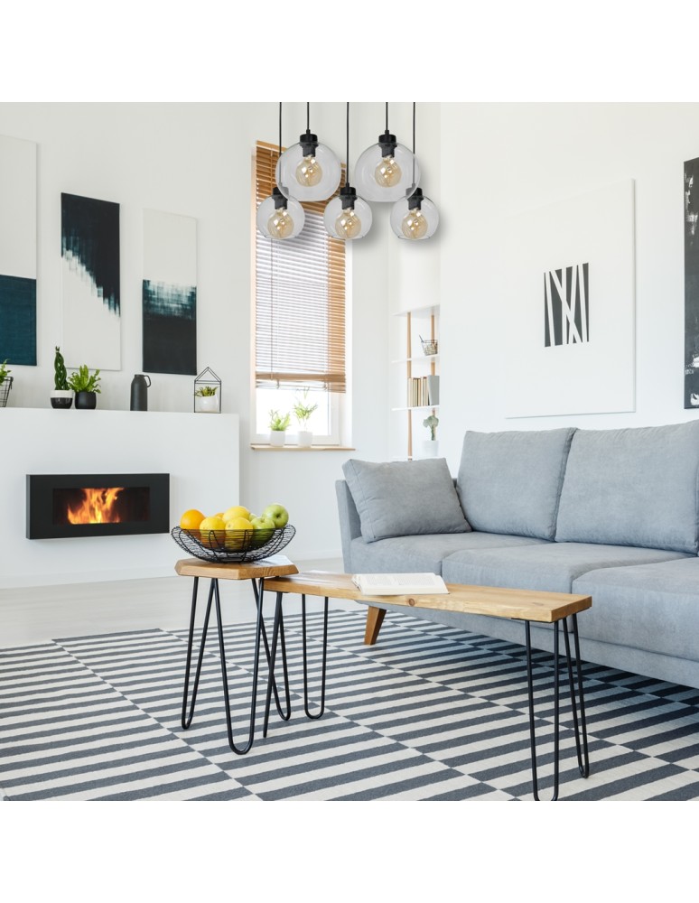 Milagro Lampa wisząca SOFIA CLEAR 5xE27 MLP65900