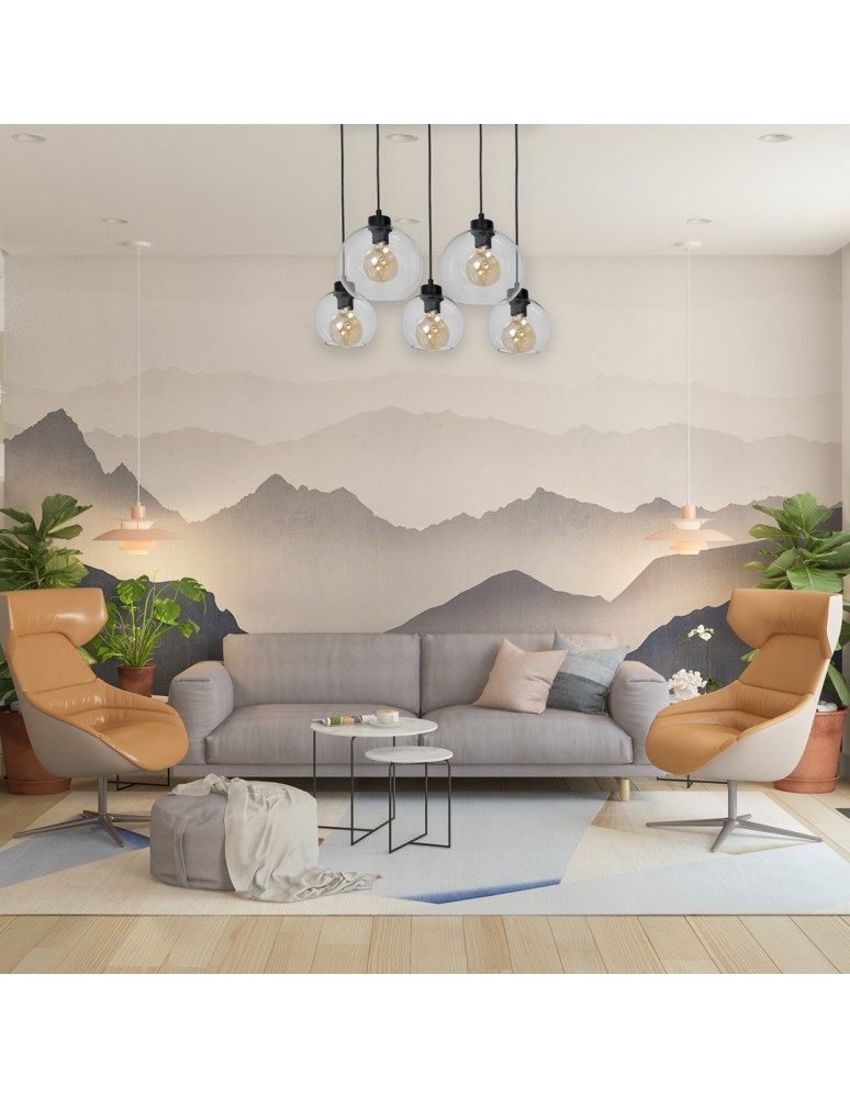 Milagro Lampa wisząca SOFIA CLEAR 5xE27 MLP65900