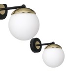 Milagro Kinkiet SPARTA BLACK / GOLD 1xE14 MLP6512