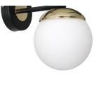 Milagro Kinkiet SPARTA BLACK / GOLD 1xE14 MLP6512