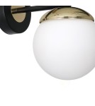 Milagro Kinkiet SPARTA BLACK / GOLD 1xE14 MLP6512