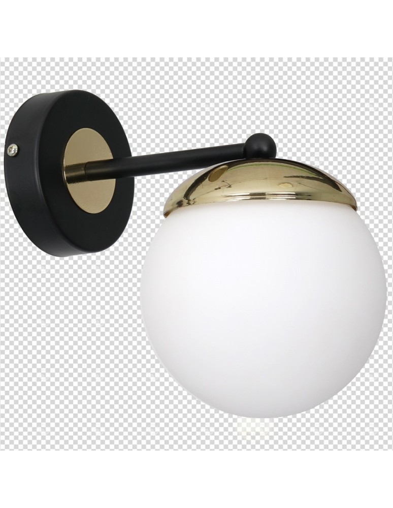 Milagro Kinkiet SPARTA BLACK / GOLD 1xE14 MLP6512