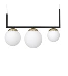 Milagro Lampa wisząca SPARTA BLACK / GOLD 3xE14 MLP6498