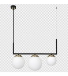 Pendant lamps - Milagro SPARTA BLACK / GOLD 3xE14 pendant lamp MLP6498 - product 8