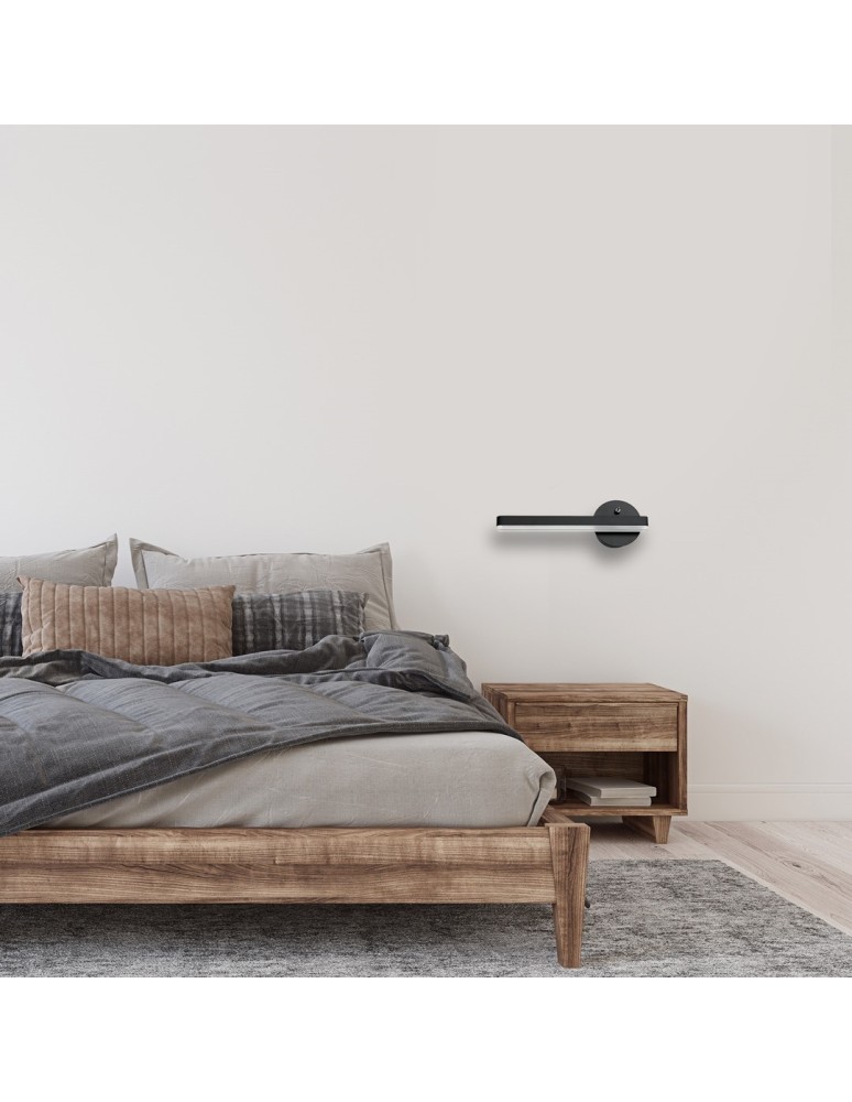 Wall lamps - Milagro Wall lamp SYDNEY 6W LED BLACK left ML6346 - product kolory-swiatla.pl 3