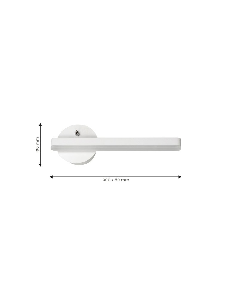 Wall lamps - Milagro Wall lamp SYDNEY 6W LED WHITE right ML6347 - product kolory-swiatla.pl 3