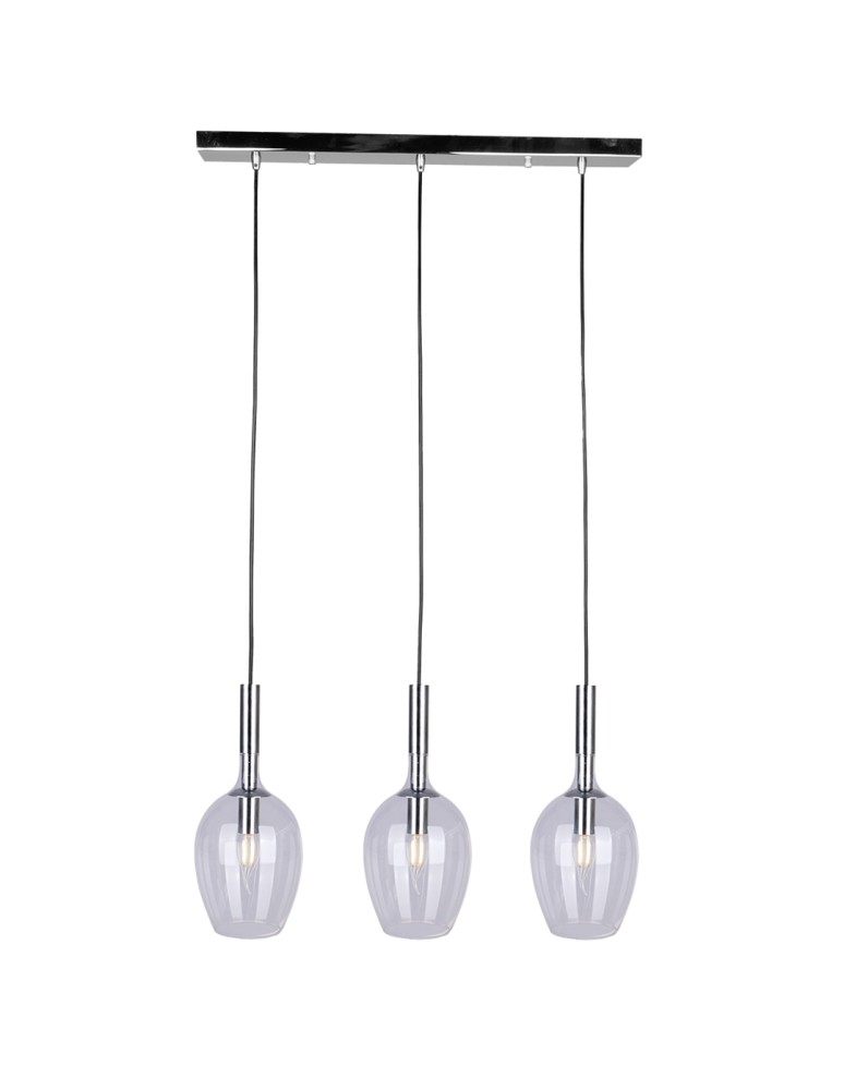 Pendant lamps - Milagro TANGO CLEAR 3xE14 pendant lamp ML6164 - product kolory-swiatla.pl 2