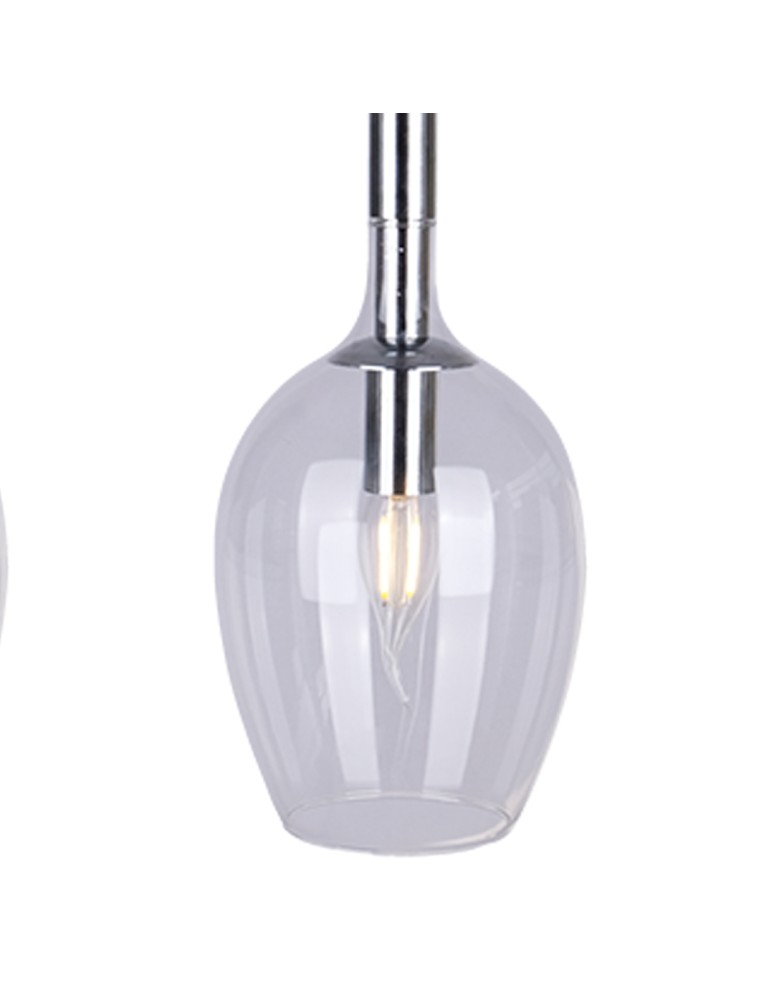 Pendant lamps - Milagro TANGO CLEAR 3xE14 pendant lamp ML6164 - product kolory-swiatla.pl 4