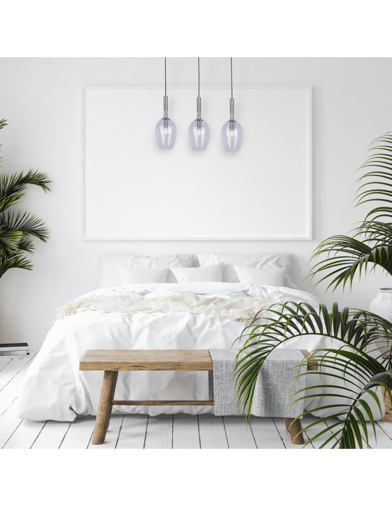 Pendant lamps - Milagro TANGO CLEAR 3xE14 pendant lamp ML6164 - product kolory-swiatla.pl 6