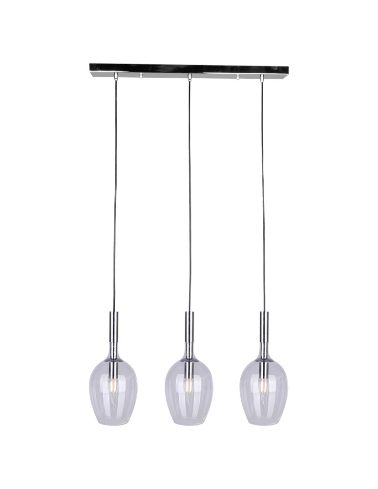Pendant lamps - Milagro TANGO CLEAR 3xE14 pendant lamp ML6164 - product kolory-swiatla.pl 8