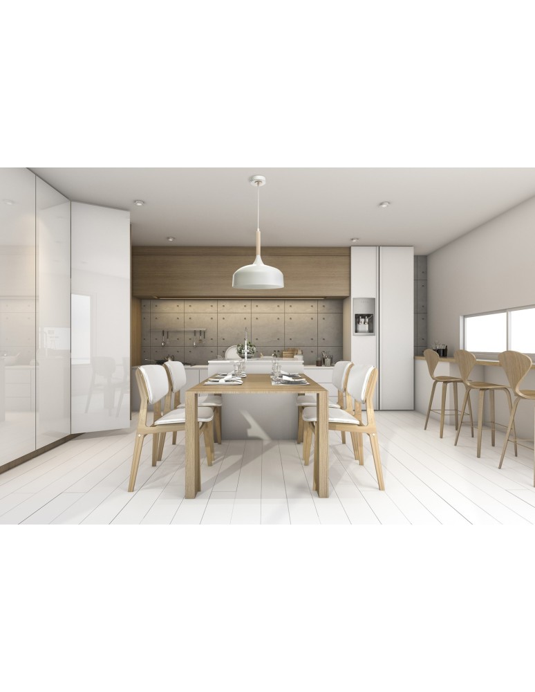 Pendant lamps - Milagro TAYLOR WHITE 1xE27 60W pendant lamp MLP6217 - product kolory-swiatla.pl 8