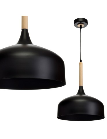 Milagro TAYLOR BLACK 1xE27 60W pendant lamp MLP6218