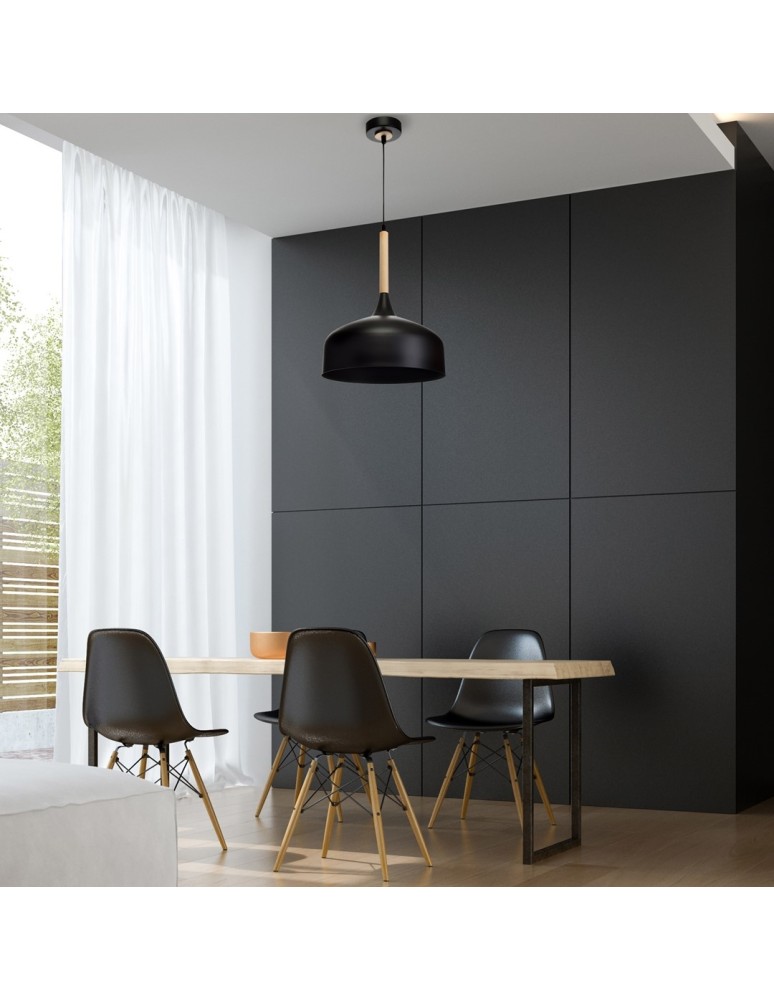 Milagro Lampa wisząca TAYLOR BLACK 1xE27 60W MLP6218