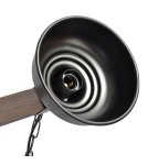 Pendant lamps - Milagro FARO BLACK / WOOD 2xE27 pendant lamp MLP6242 - product 5