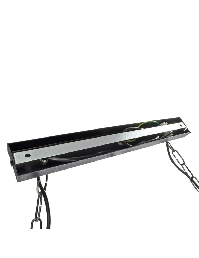 Milagro Lampa wisząca FARO BLACK / WOOD 2xE27 MLP6242