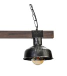 Pendant lamps - Milagro FARO BLACK / WOOD 2xE27 pendant lamp MLP6242 - product 7