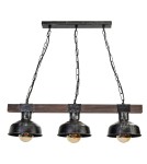 Pendant lamps - Milagro FARO BLACK / WOOD pendant lamp 3xE27 MLP6243 - product 2