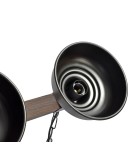 Pendant lamps - Milagro FARO BLACK / WOOD pendant lamp 3xE27 MLP6243 - product 3