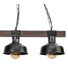 Pendant lamps - Milagro FARO BLACK / WOOD pendant lamp 3xE27 MLP6243 - product 5