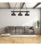 Pendant lamps - Milagro FARO BLACK / WOOD pendant lamp 3xE27 MLP6243 - product 7