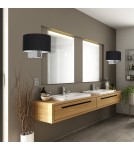 Wall lamps with lampshade - Milagro Wall lamp CASINO BLACK/CHROME 1xE27 ML6377 - product 6