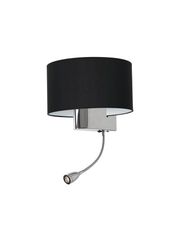 Milagro Kinkiet CASINO BLACK/CHROME 1xE27 + 1W LED ML6378 - produkt 2