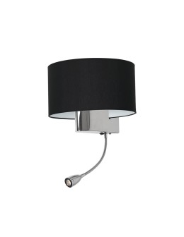 Milagro Kinkiet CASINO BLACK/CHROME 1xE27 + 1W LED ML6378 - produkt 2