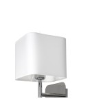 Wall lamps with lampshade - Milagro Wall lamp NAPOLI WHITE/CHROME 1xE27 ML6359 - product 3