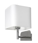 Wall lamps with lampshade - Milagro Wall lamp NAPOLI WHITE/CHROME 1xE27 ML6359 - product 4