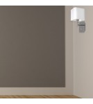 Wall lamps with lampshade - Milagro Wall lamp NAPOLI WHITE/CHROME 1xE27 ML6359 - product 5