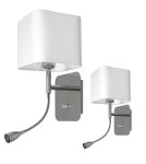 Reading wall lamps - Milagro NAPOLI WHITE/CHROME wall lamp 1xE27 + 1W LED ML63600 - product 1